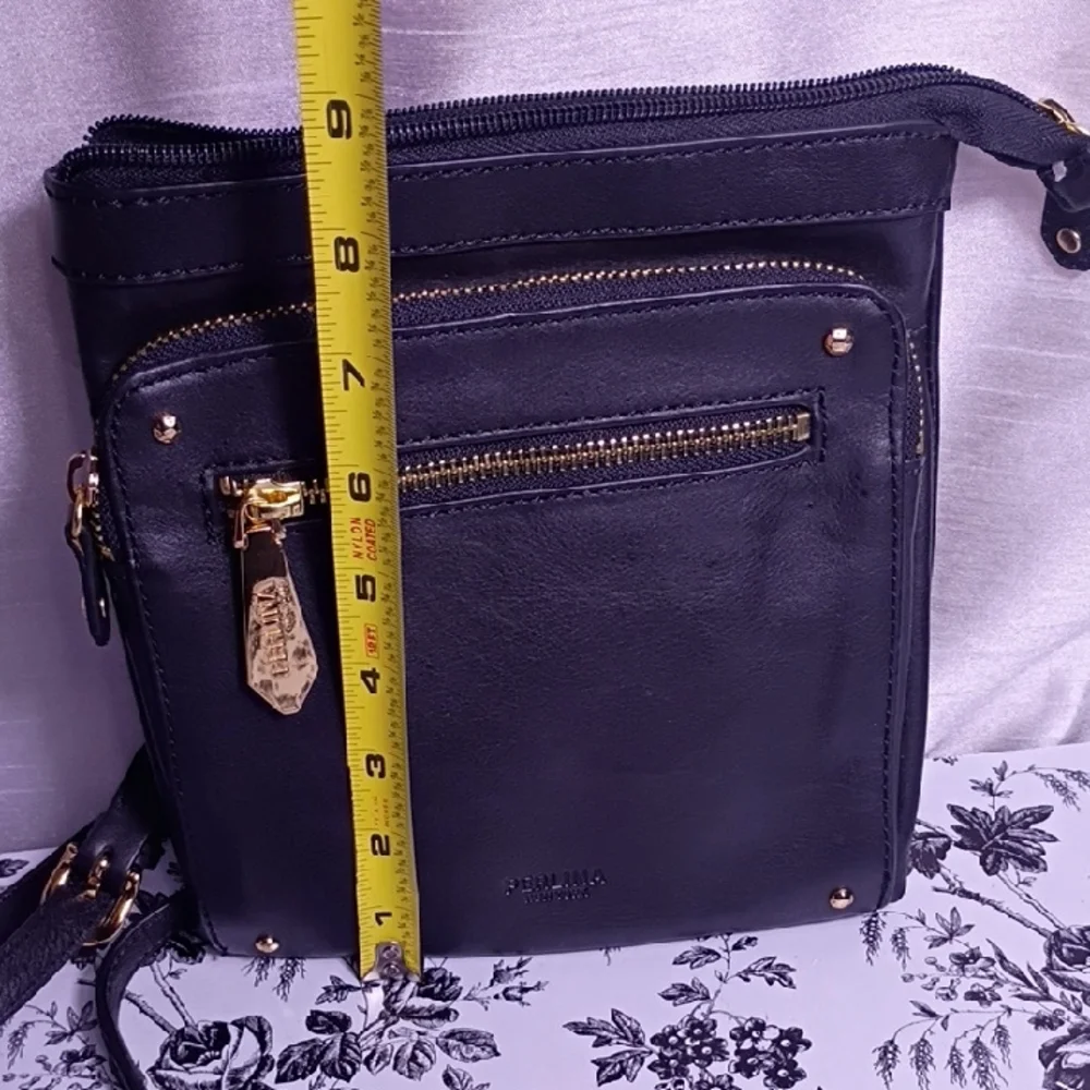 Perlina Elegant Black‎ Crossbody Bag